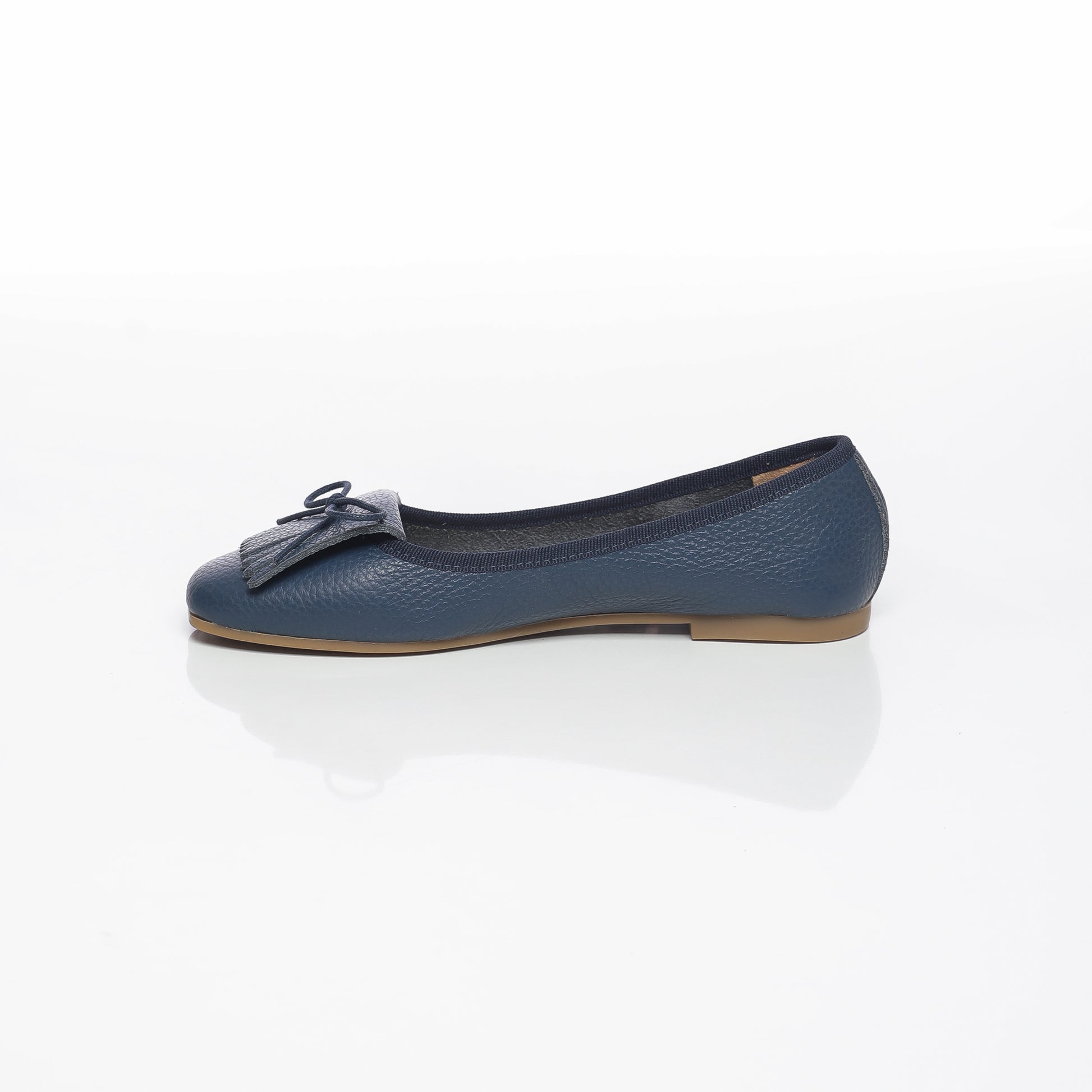 Juliette Cuir Granulé Bleu Marine