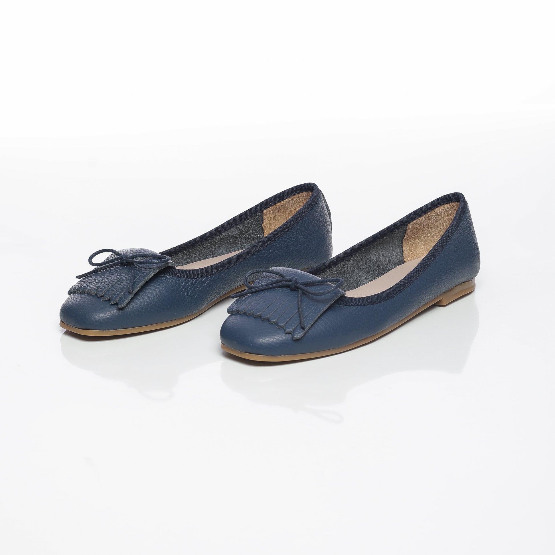 Juliette Cuir Granulé Bleu Marine